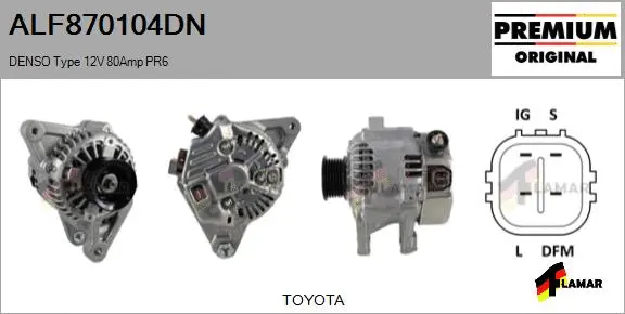 Alternator (ALF870104DN)