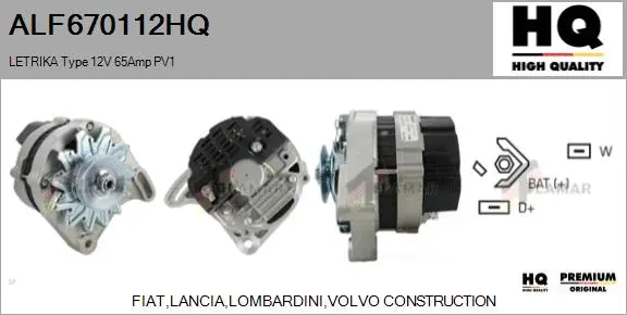 Alternator (ALF670112HQ)