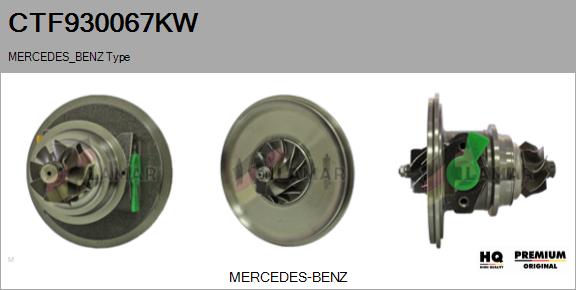 Core assembly, turbocharger (CTF930067KW)