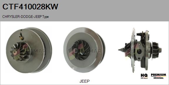 Core assembly, turbocharger (CTF410028KW)