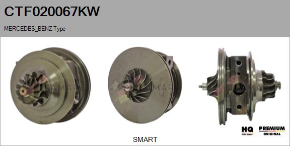 Core assembly, turbocharger (CTF020067KW)
