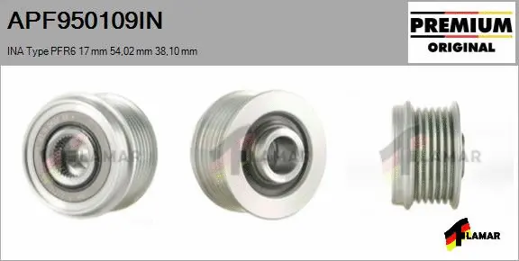 Belt Pulley, alternator (APF950109IN)