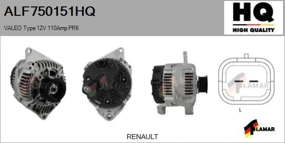 Alternator (ALF750151HQ)