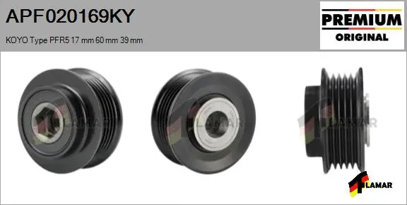 Belt Pulley, alternator (APF020169KY)