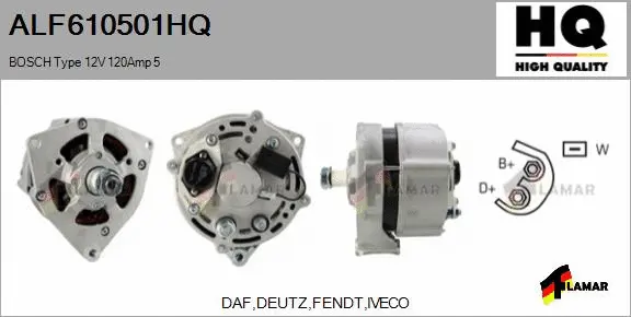 Alternator (ALF610501HQ)