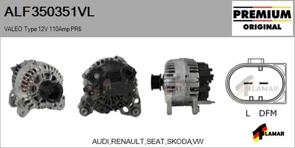 Alternator (ALF350351VL)