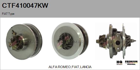 Core assembly, turbocharger (CTF410047KW)