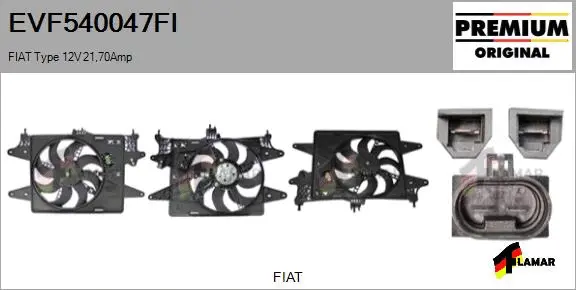 Electric Motor, radiator fan (EVF540047FI)