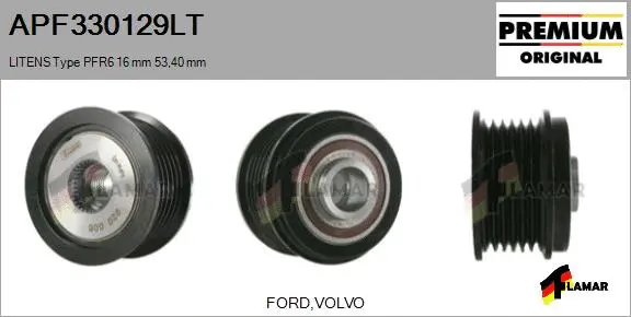 Belt Pulley, alternator (APF330129LT)