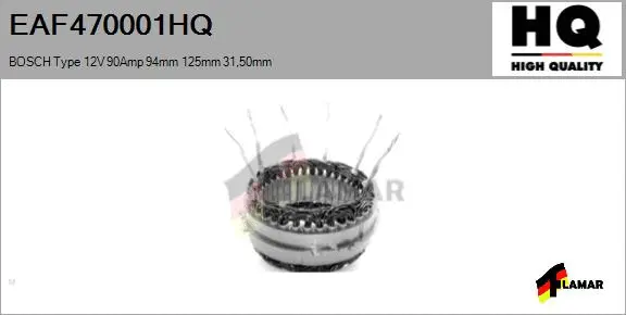 Stator, alternator (EAF470001HQ)