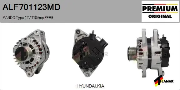 Alternator (ALF701123MD)