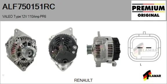 Alternator (ALF750151RC)