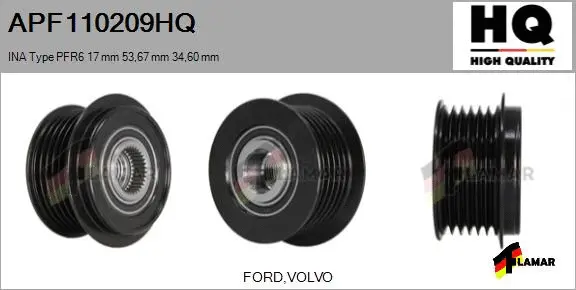 Belt Pulley, alternator (APF110209HQ)