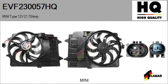 Electric Motor, radiator fan (EVF230057HQ)