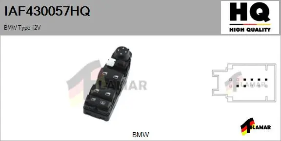 Switch, window regulator (IAF430057HQ)
