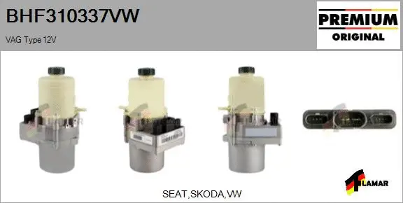 Hydraulic Pump, steering (BHF310337VW)