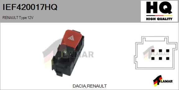 Hazard Warning Light Switch (IEF420017HQ)