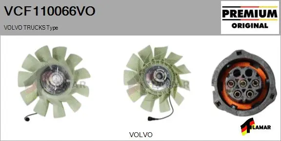 Clutch, radiator fan (VCF110066VO)