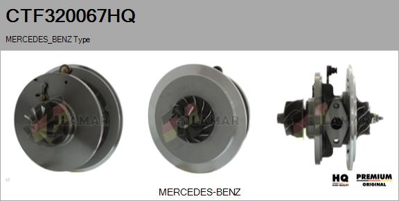 Core assembly, turbocharger (CTF320067HQ)