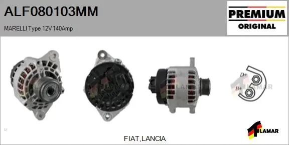 Alternator (ALF080103MM)