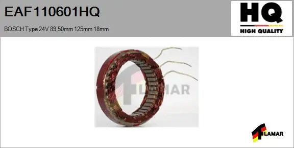 Stator, alternator (EAF110601HQ)