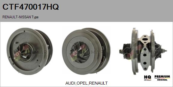 Core assembly, turbocharger (CTF470017HQ)