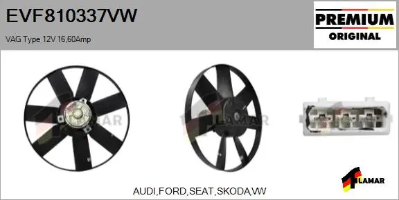 Fan, engine cooling (EVF810337VW)