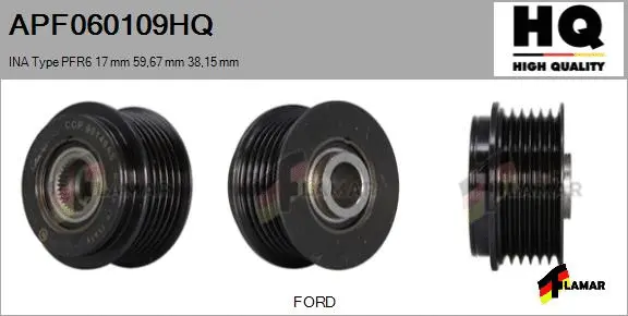 Belt Pulley, alternator (APF060109HQ)