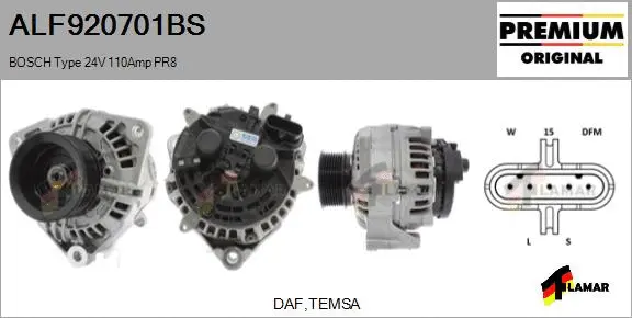 Alternator (ALF920701BS)