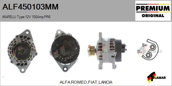 Alternator (ALF450103MM)