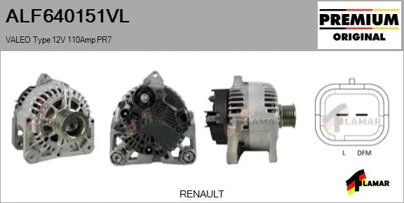 Alternator (ALF640151VL)