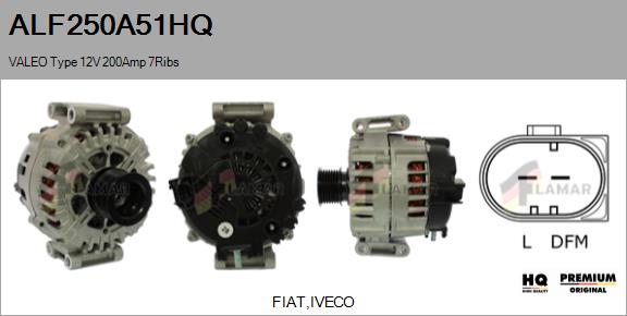Alternator (ALF250A51HQ)