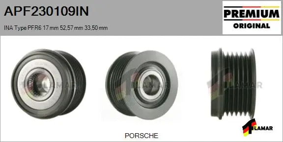 Belt Pulley, alternator (APF230109IN)
