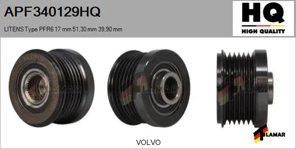 Belt Pulley, alternator (APF340129HQ)