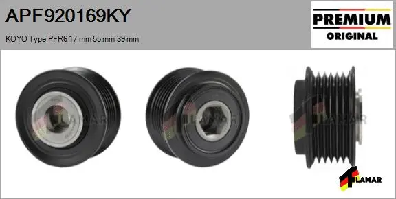 Belt Pulley, alternator (APF920169KY)