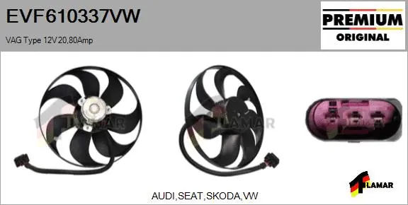 Fan, engine cooling (EVF610337VW)