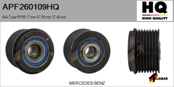 Belt Pulley, alternator (APF260109HQ)