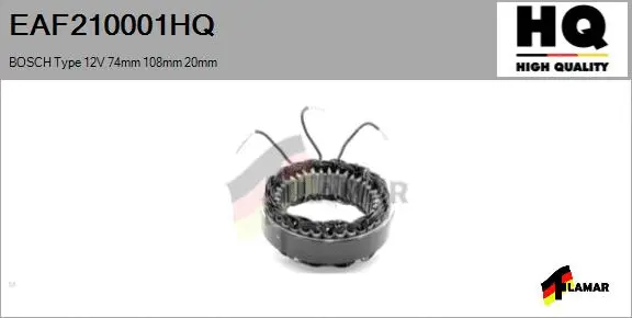 Stator, alternator (EAF210001HQ)
