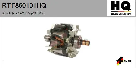 Rotor, alternator (RTF860101HQ)