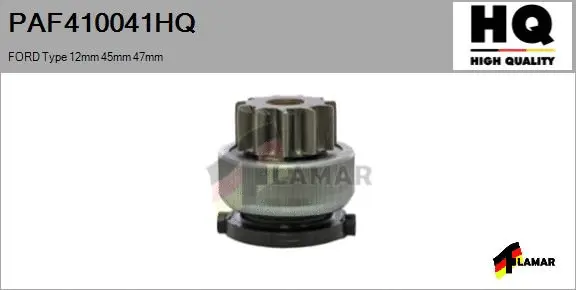 Pinion, starter (PAF410041HQ)