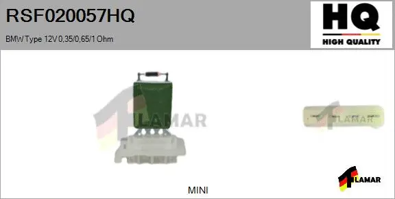 Resistor, interior blower (RSF020057HQ)