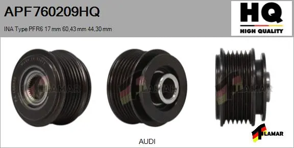 Belt Pulley, alternator (APF760209HQ)