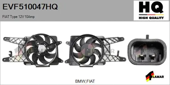 Electric Motor, radiator fan (EVF510047HQ)