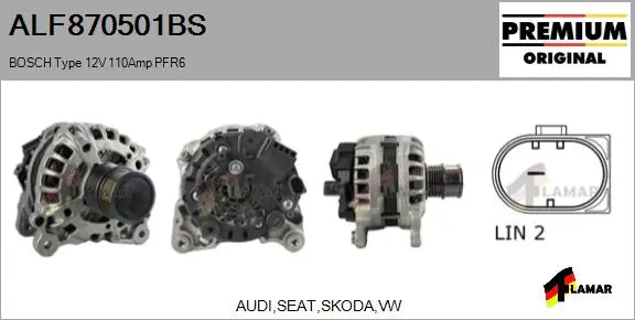 Alternator (ALF870501BS)