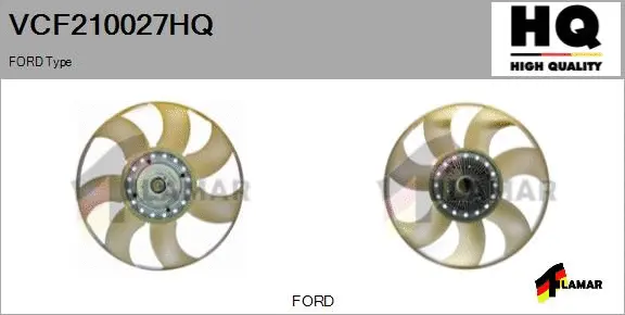 Clutch, radiator fan (VCF210027HQ)