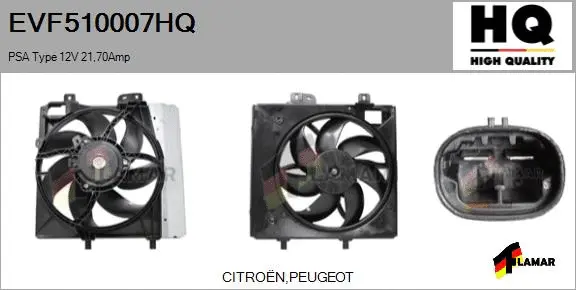 Electric Motor, radiator fan (EVF510007HQ)