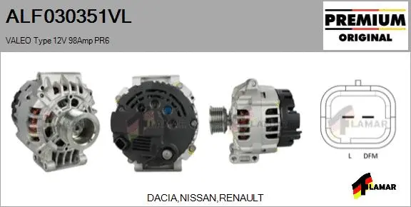 Alternator (ALF030351VL)