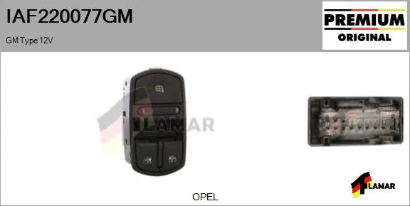 Switch, window regulator (IAF220077GM)