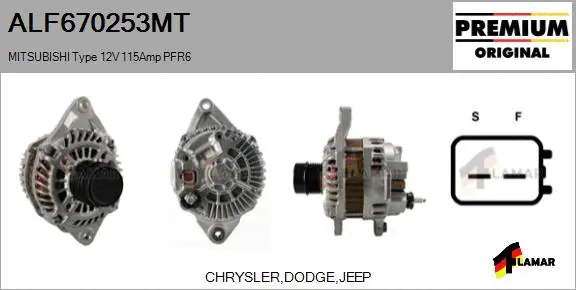 Alternator (ALF670253MT)