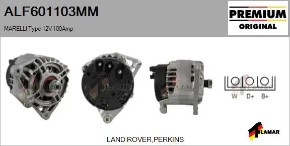 Alternator (ALF601103MM)